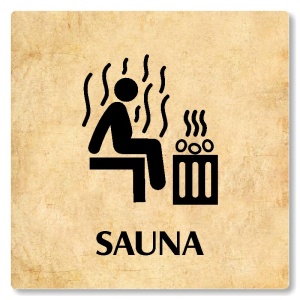 Sauna, 118x118mm, pergamen, Nevada